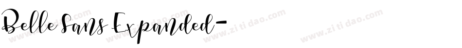 Belle Sans Expanded字体转换